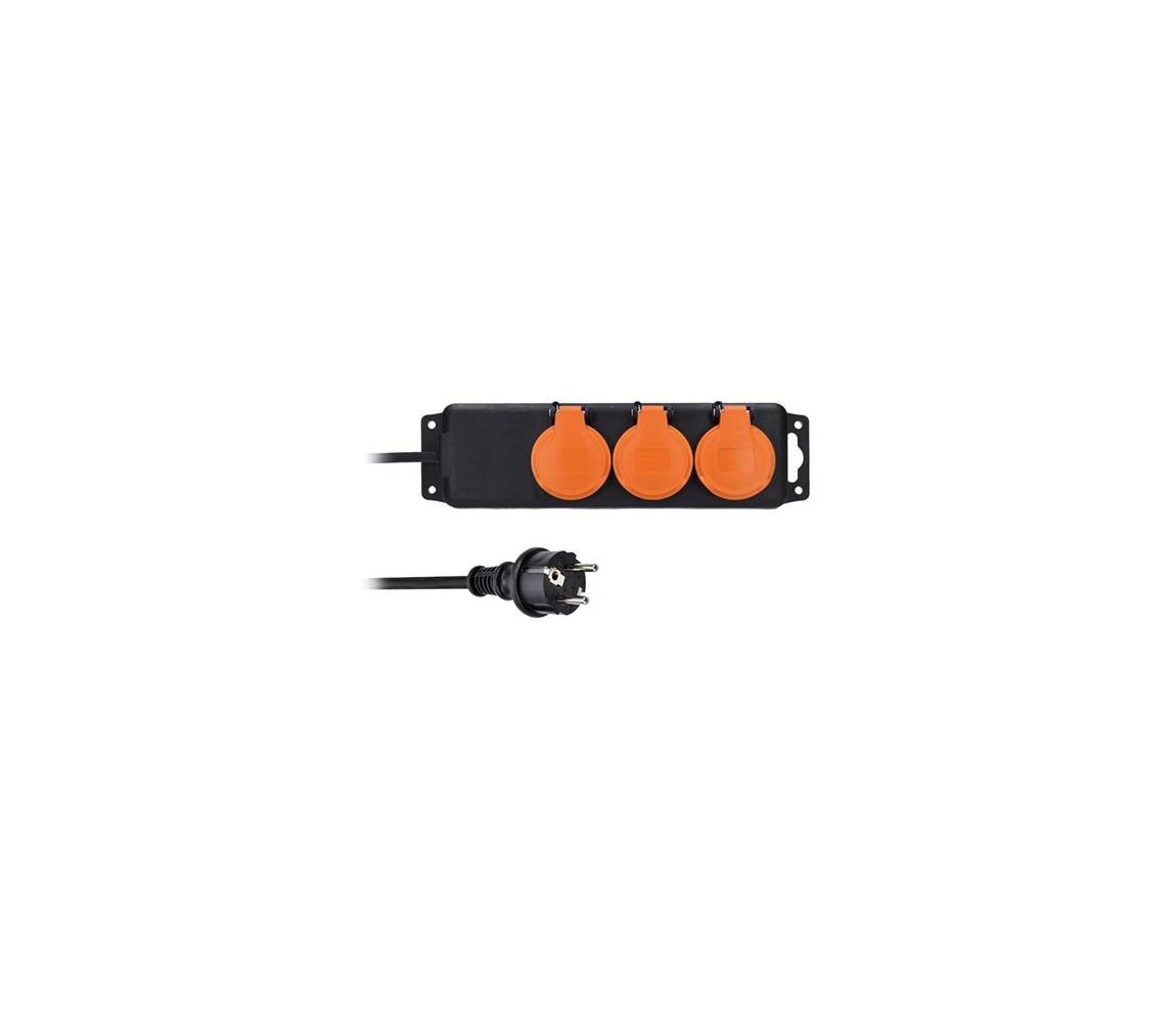 Solight Solight PP323 − Prodlužovací kabel 3z 5m IP44 SL0868