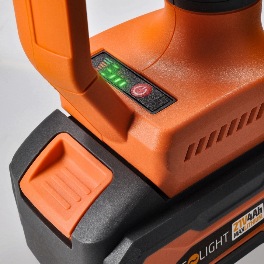 Akumulátorová úhlová bruska 21V 4000 mAh