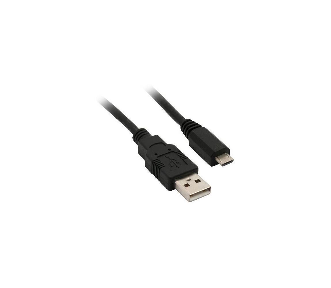  SSC1301E USB 2.0 A konektor - USB B micro konektor, sáček, 1m
