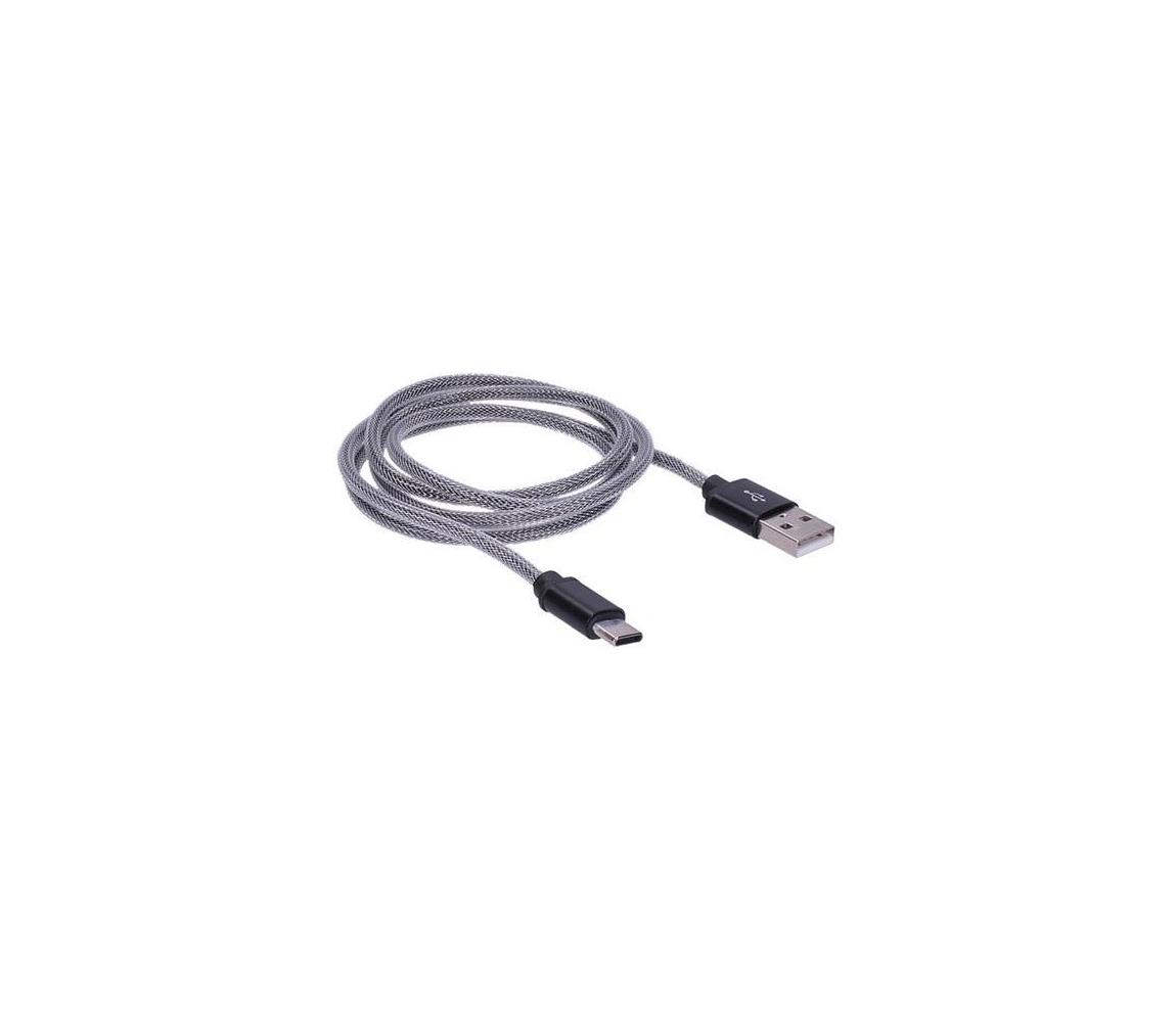 Solight SSC1601 USB-C kabel 1m / USB 2.0 A konektor - USB-C 3.1 konektor