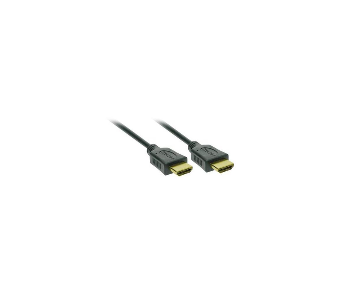 Solight Solight SSV1215 − HDMI kabel s Ethernetem, HDMI 1,4 A konektor 1,5m SL0856