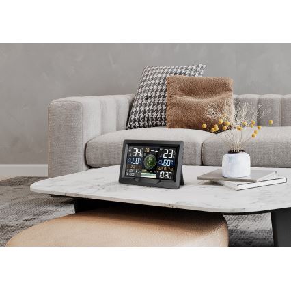 Profofesionální meteostanice s barevným LCD displejem 5V/2xAA + 3xAA + 2xAA Wi-Fi Tuya