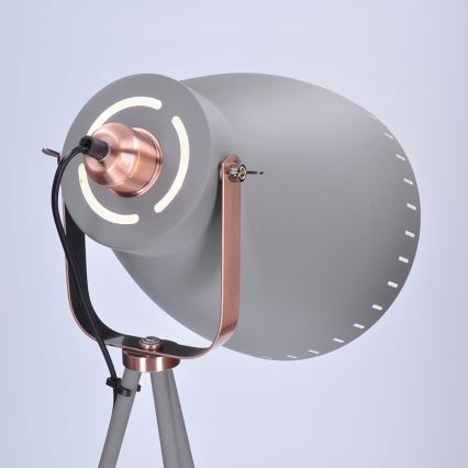 Stojací lampa MILANO 1xE27/60W/230V šedá 145 cm