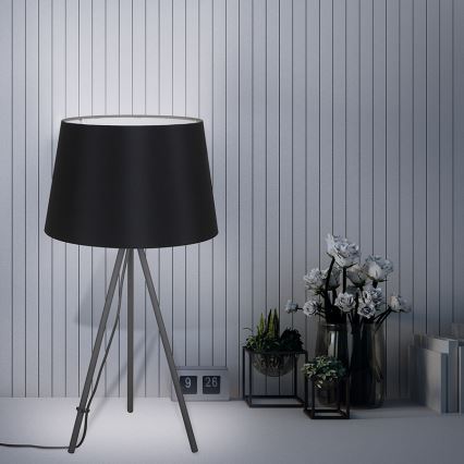 Stolní lampa MILANO 1xE27/60W/230V černá 56 cm