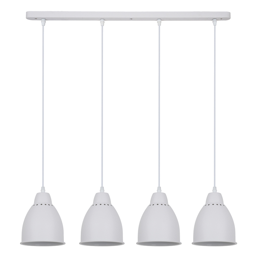 LED Lustr 4xE27/8W/230V bílá 14cm