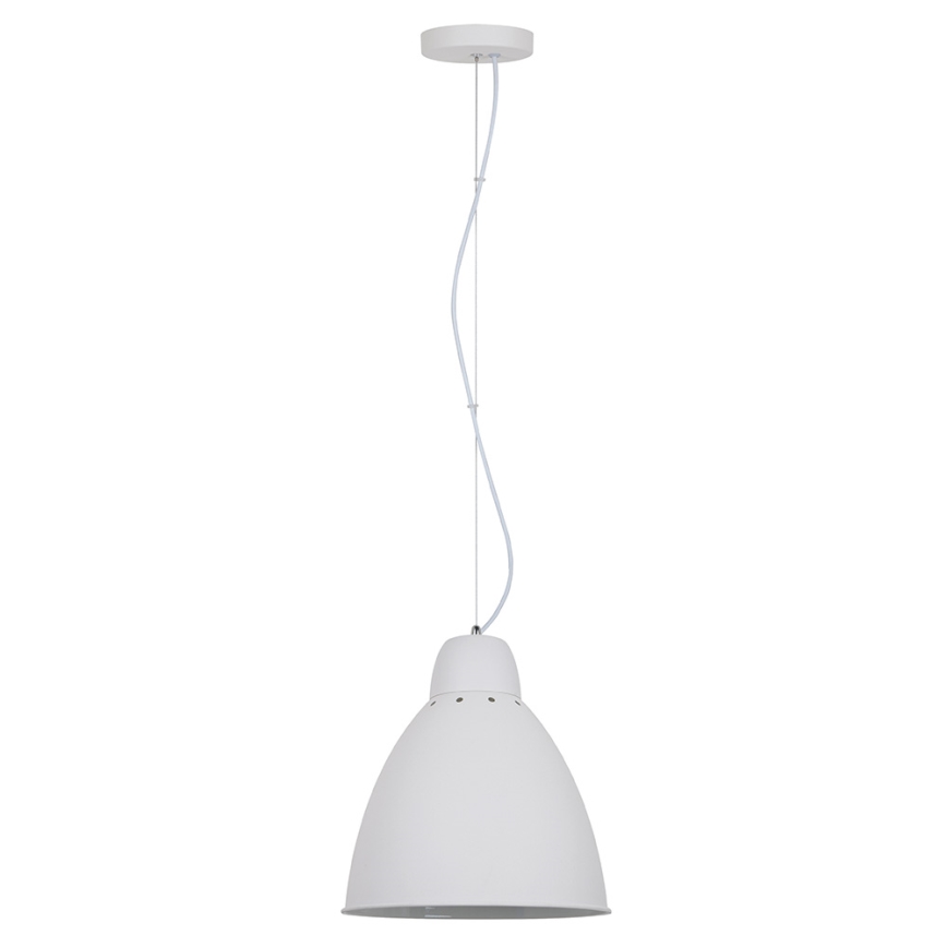 LED Lustr 1xE27/8W/230V bílá 29,5cm