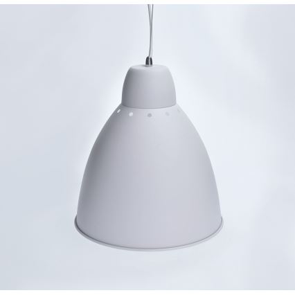 LED Lustr 1xE27/8W/230V bílá 29,5cm