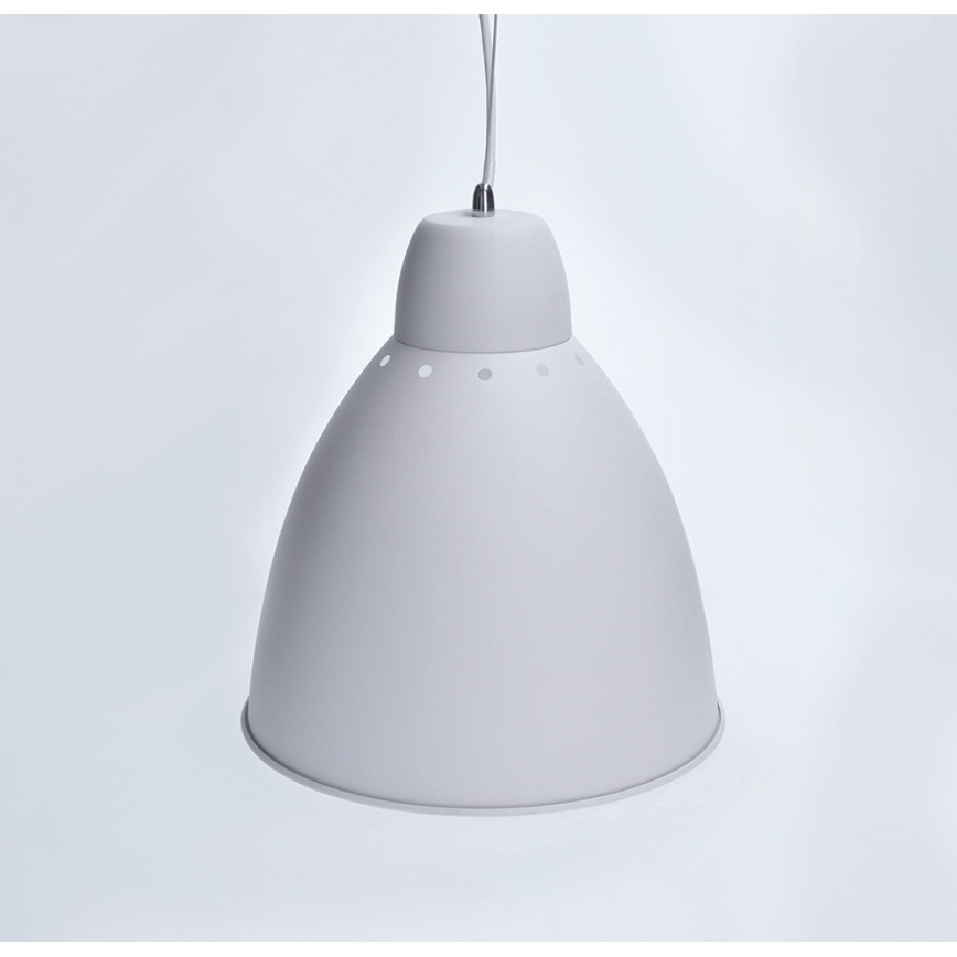 LED Lustr 1xE27/8W/230V bílá 29,5cm
