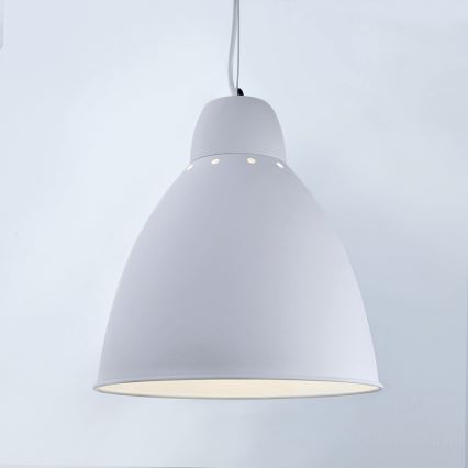LED Lustr 1xE27/8W/230V bílá 29,5cm