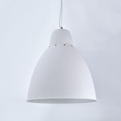 LED Lustr 1xE27/8W/230V bílá 29,5cm