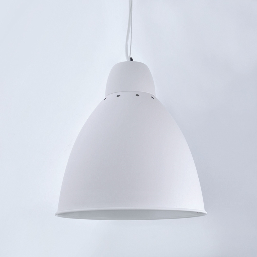 LED Lustr 1xE27/8W/230V bílá 29,5cm