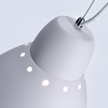 LED Lustr 1xE27/8W/230V bílá 29,5cm