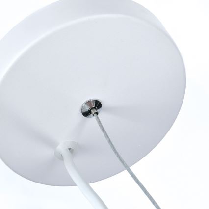 LED Lustr 1xE27/8W/230V bílá 29,5cm