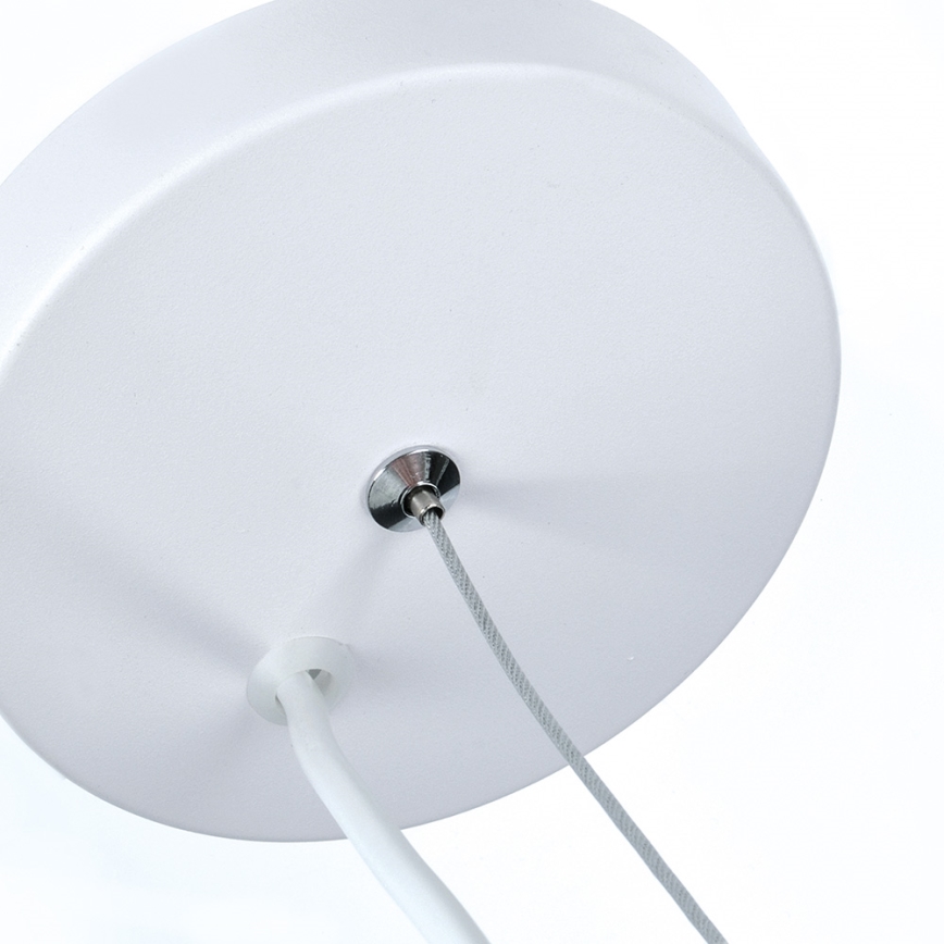 LED Lustr 1xE27/8W/230V bílá 29,5cm