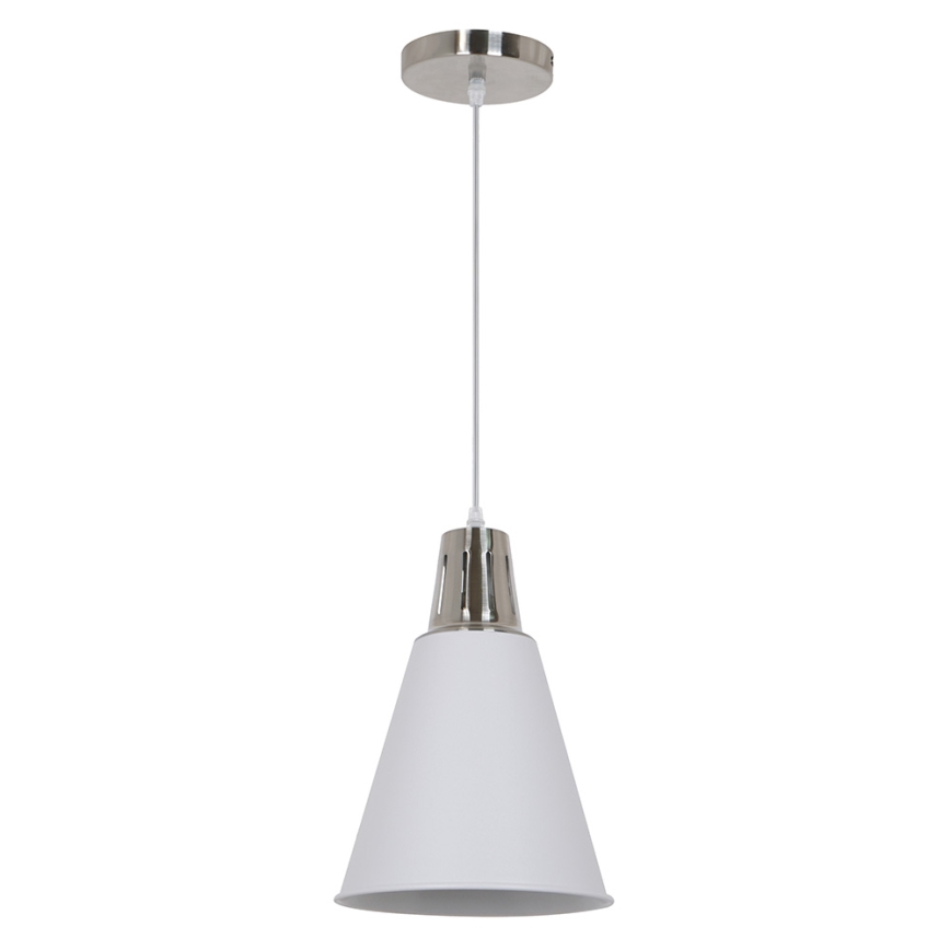 LED Lustr 1xE27/8W/230V bílá 22cm