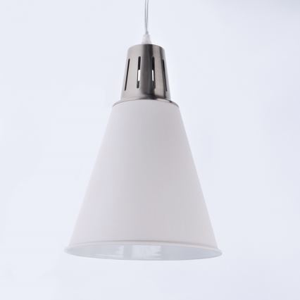 LED Lustr 1xE27/8W/230V bílá 22cm