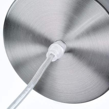 LED Lustr 1xE27/8W/230V bílá 22cm