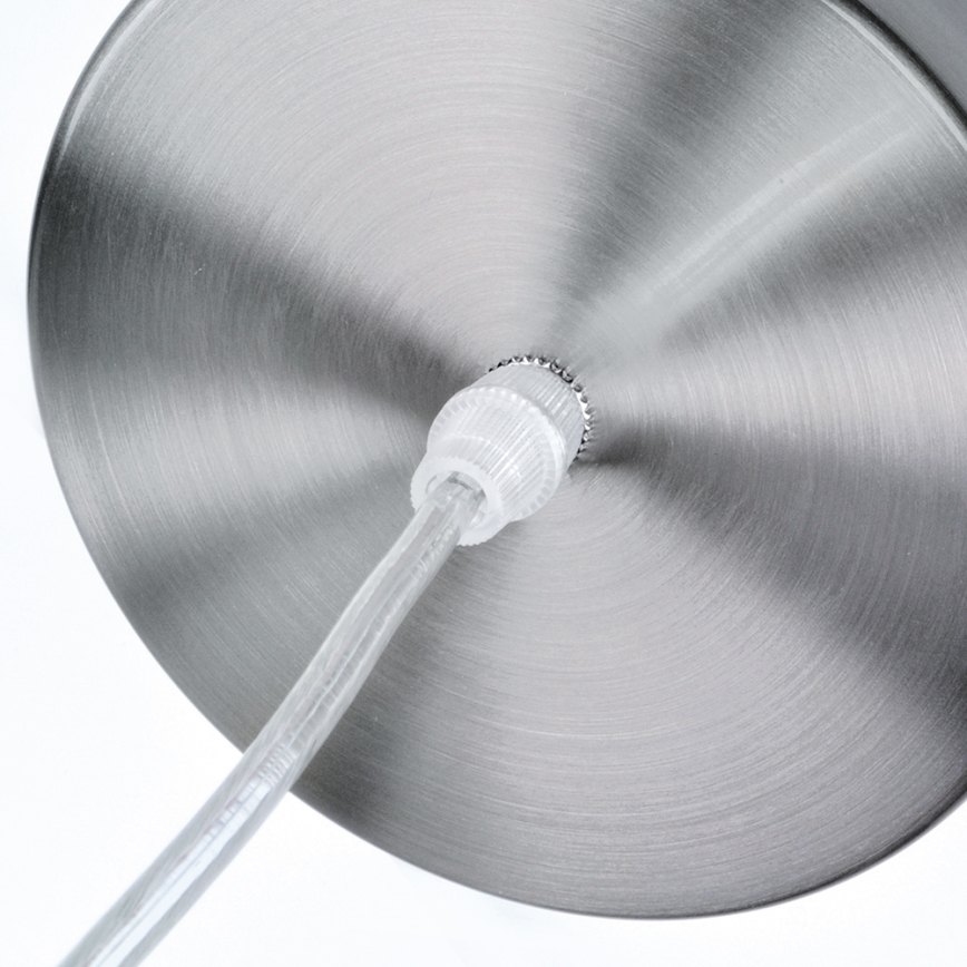 LED Lustr 1xE27/8W/230V bílá 22cm