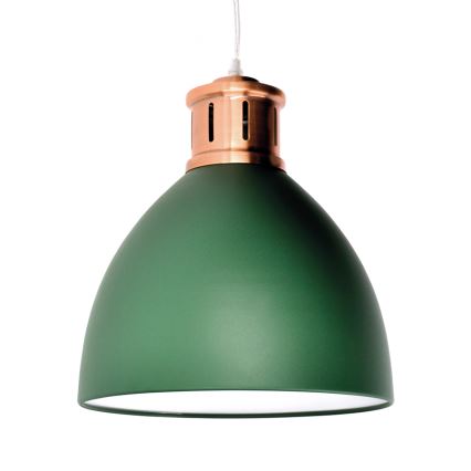 LED Lustr 1xE27/8W/230V zelená 30cm