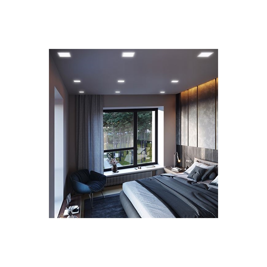 LED Podhledové svítidlo LED/24W/230V 3000/4000/6000K 30x30 cm bílá