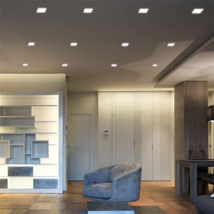 LED Podhledové svítidlo LED/24W/230V 3000/4000/6000K 30x30 cm bílá