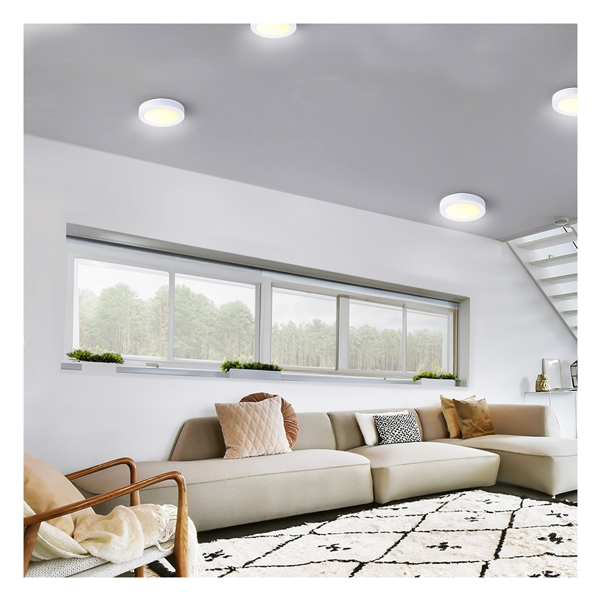 LED Stropní svítidlo LED/12W/230V 3000/4000/6000K pr. 17 cm bílá