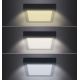 LED Stropní svítidlo LED/12W/230V 3000/4000/6000K černá hranatý