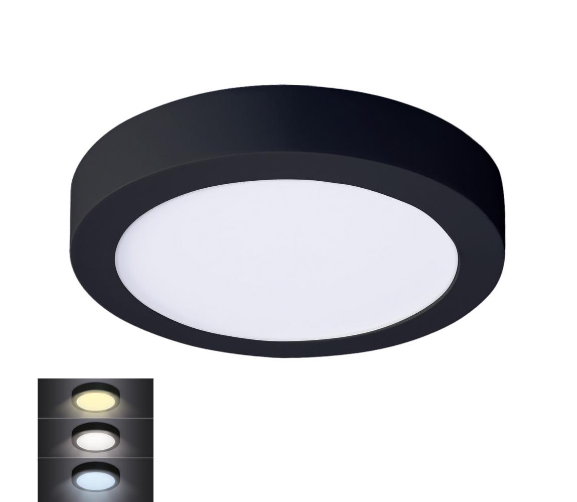 Solight Solight WD172-B - LED Stropní svítidlo LED/18W/230V 3000/4000/6000K černá kulatý SL1395