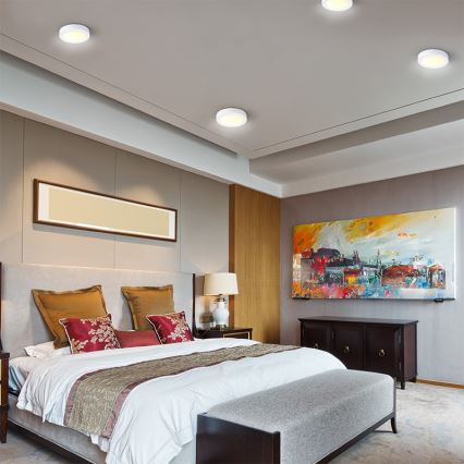 LED Stropní svítidlo LED/18W/230V 3000/4000/6000K pr. 22,5 cm bílá
