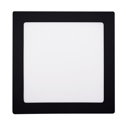 LED Stropní svítidlo LED/18W/230V 3000/4000/6000K černá hranatý