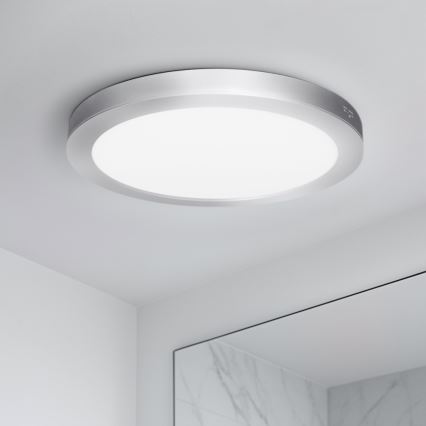 LED Přisazený/podhledový panel 2v1 24W/230V 3000/4000/6000K pr. 30 cm IP54 stř