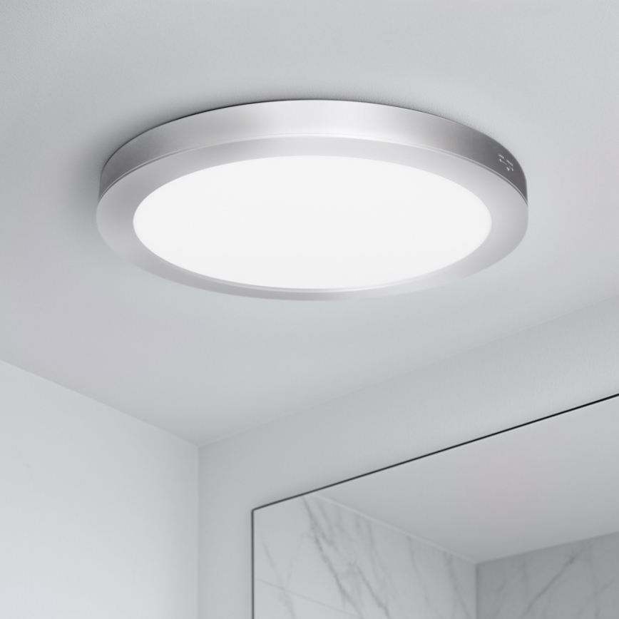 LED Přisazený/podhledový panel 2v1 24W/230V 3000/4000/6000K pr. 30 cm IP54 stř