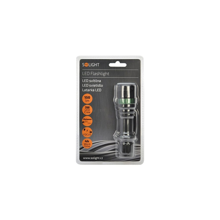 LED svítilna LED/3W/3xAAA