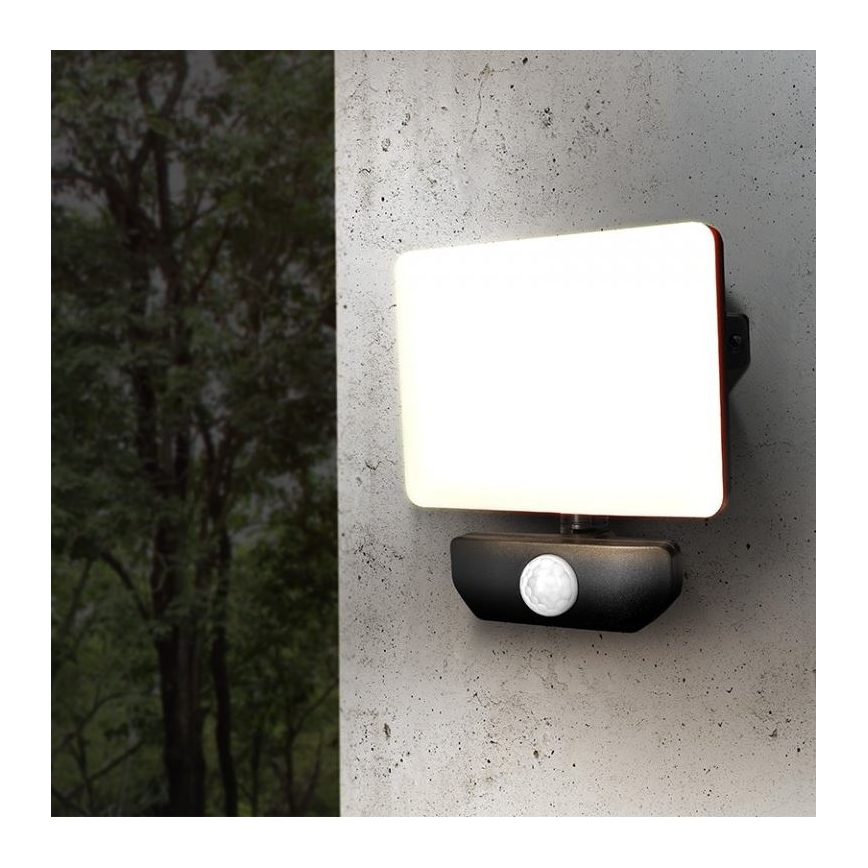 LED Venkovní reflektor se senzorem LED/30W/230V 4000K IP44