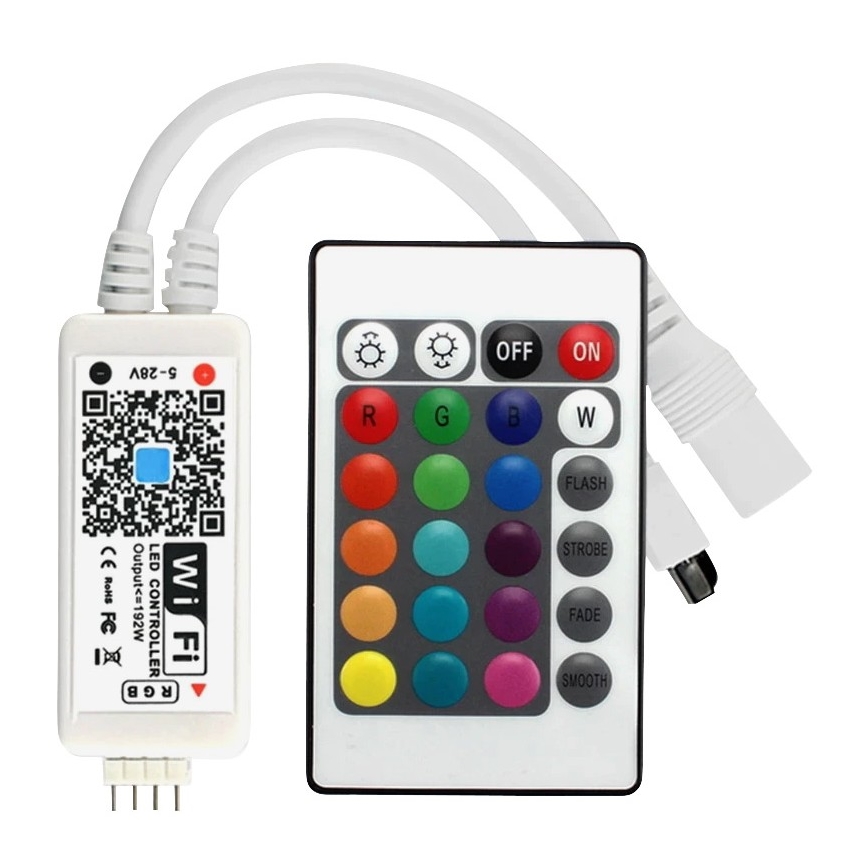 LED RGB Stmívatelný pásek LED/20W/230V 5m IP65 Tuya + DO