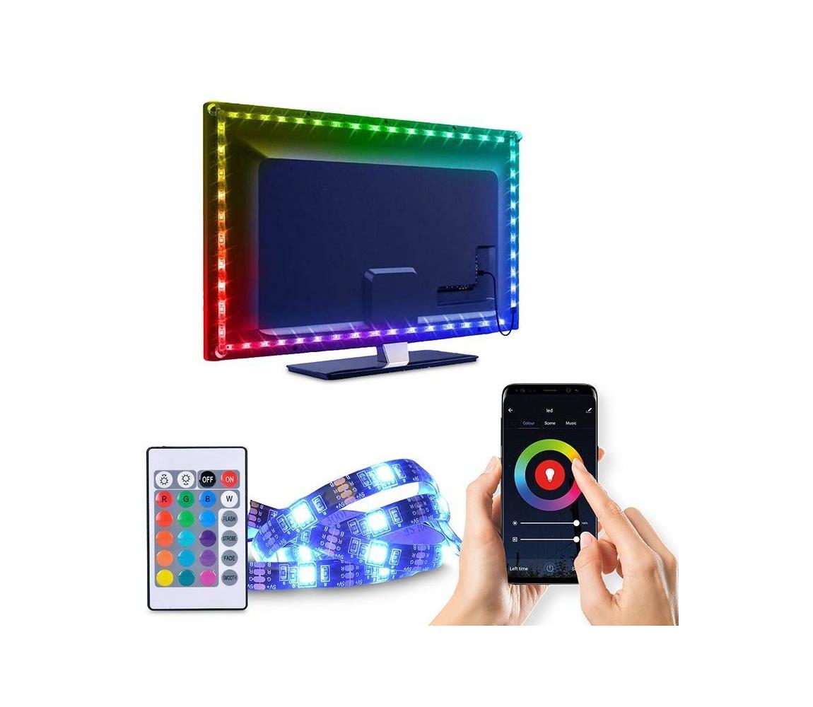 Solight LED WiFi Smart RGB pásek pro TV - 4x50cm, USB - (WM58)