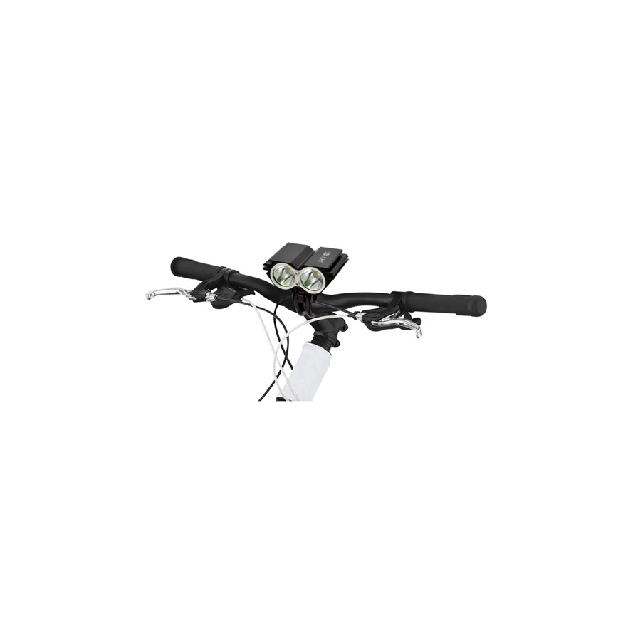 LED Nabíjecí cyklo a čelová svítilna 2xCree XML-T6 1100lm IP44