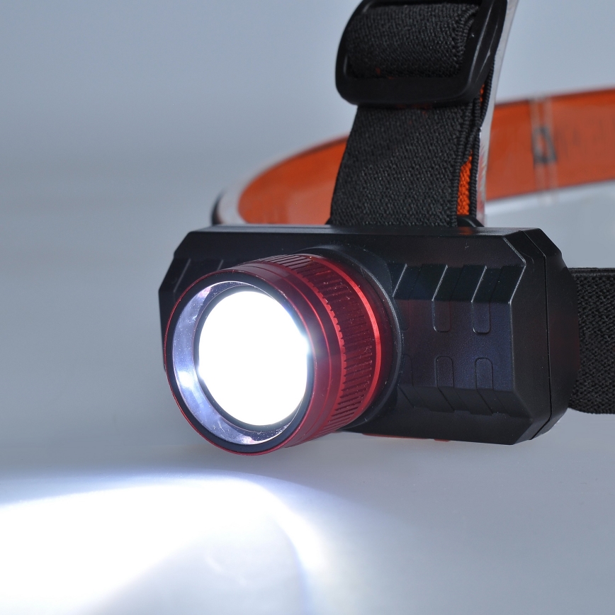 LED Nabíjecí čelovka LED/3W/USB 1200mAh IP44