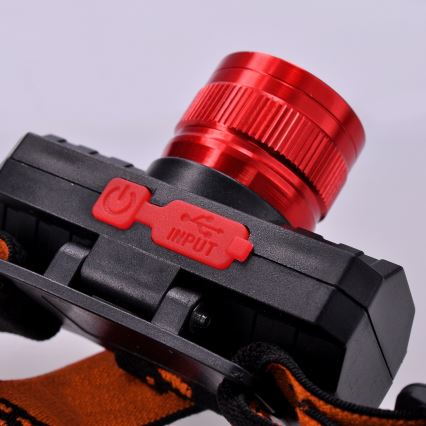 LED Nabíjecí čelovka LED/3W/USB 1200mAh IP44