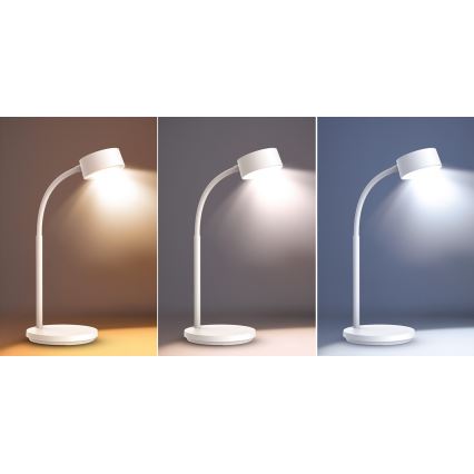 LED Stmívatelná dotyková stolní lampa LED/4,5W/5V 3000/4000/6500K bílá
