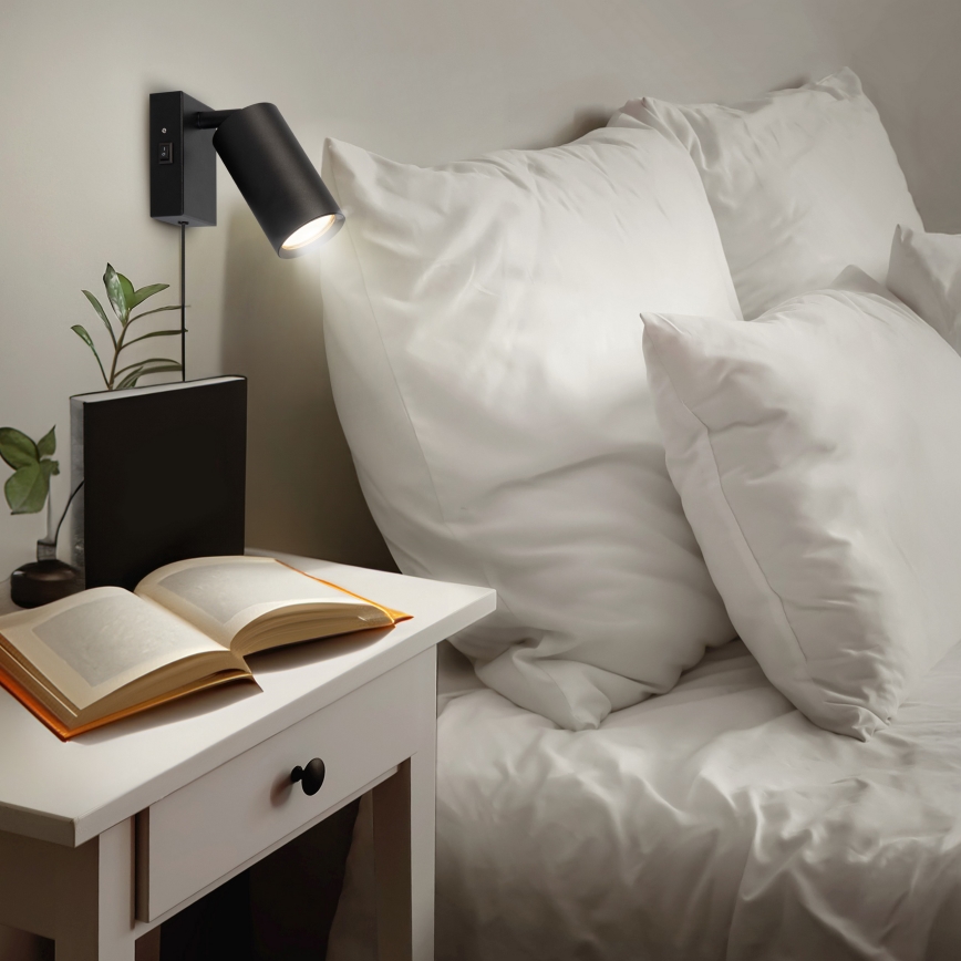 Nástěnné svítidlo CELE 1xGU10/30W/230V černá