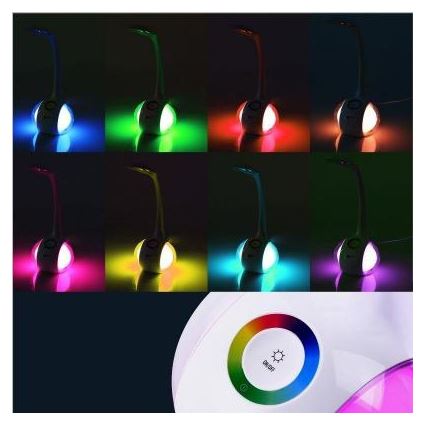 LED RGB stolní lampa stmívatelná LED/6W/230V