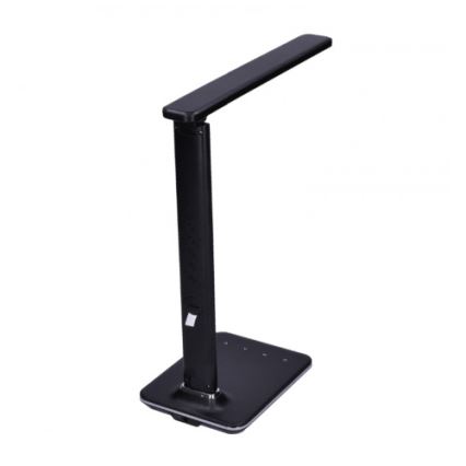 LED stolní lampa s displejem LED/9W/230V černá