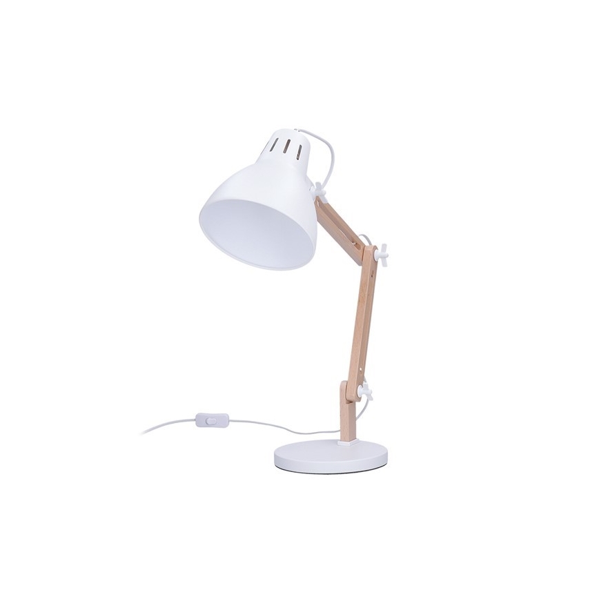 Stolní lampička FALUN 1xE27/25W/230V bílá/dub