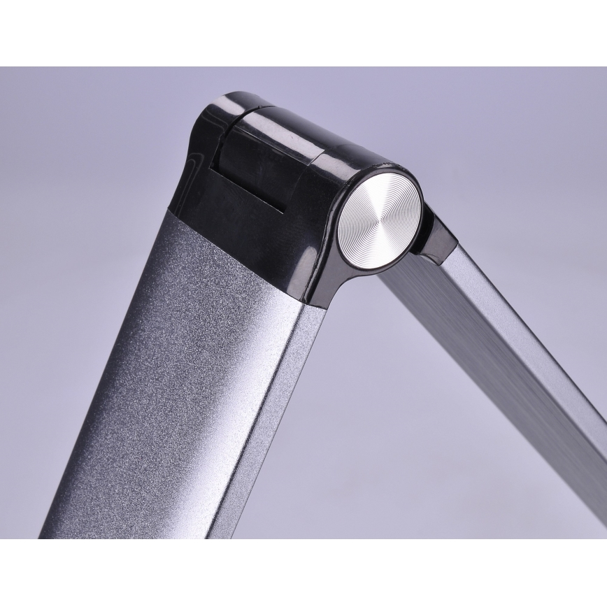 LED Stmívatelná stolní lampa s bezdrátovým nabíjením LED/10W/230V matný chrom