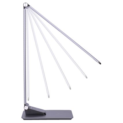 LED Stmívatelná stolní lampa s bezdrátovým nabíjením LED/10W/230V matný chrom