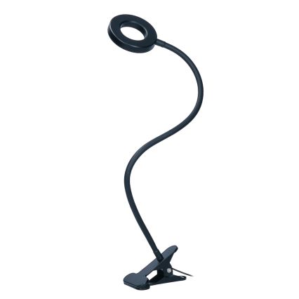 LED Stmívatelná stolní lampa s klipem LED/8W/230V 3000/4000/5000K černá