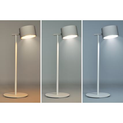 LED Stmívatelná dotyková nabíjecí lampa 3v1 LED/4W/2000 mAh 3000/4000/6500K bílá