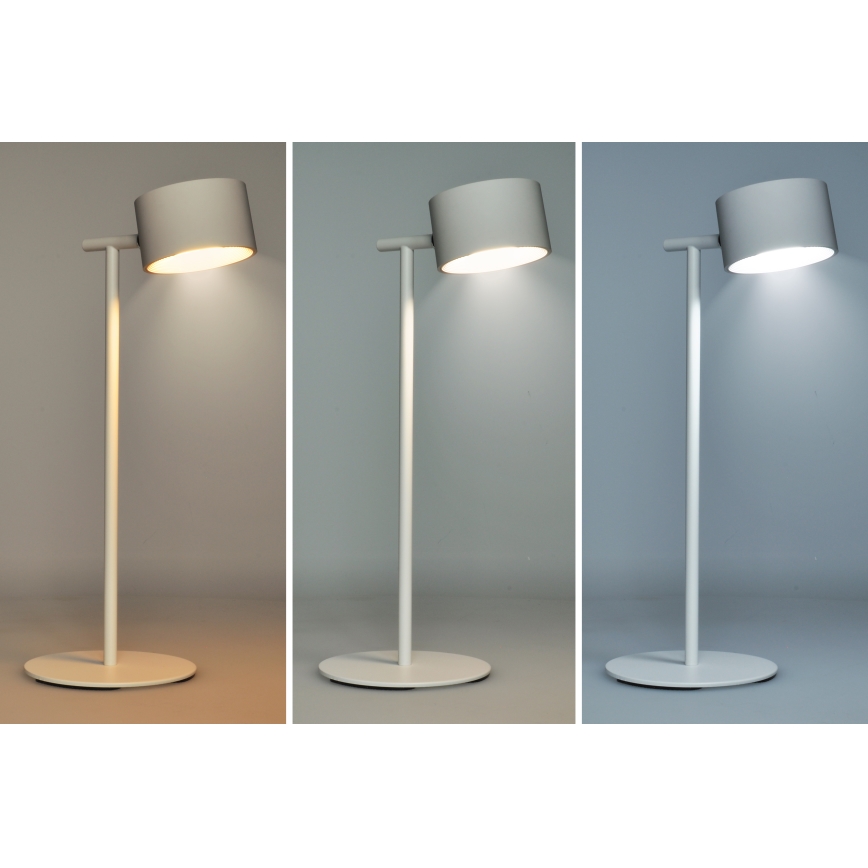 LED Stmívatelná dotyková nabíjecí lampa 3v1 LED/4W/2000 mAh 3000/4000/6500K bílá