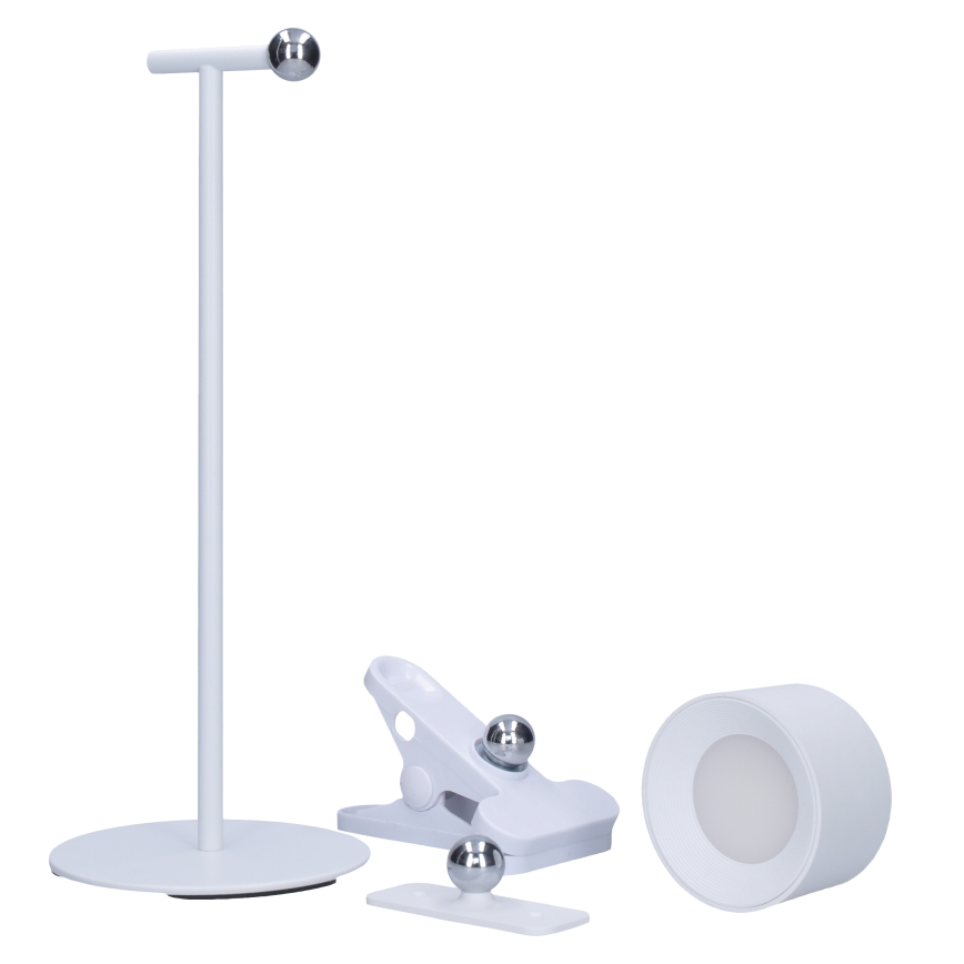 LED Stmívatelná dotyková nabíjecí lampa 3v1 LED/4W/2000 mAh 3000/4000/6500K bílá